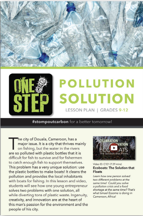Pollution Solution Lesson Plan